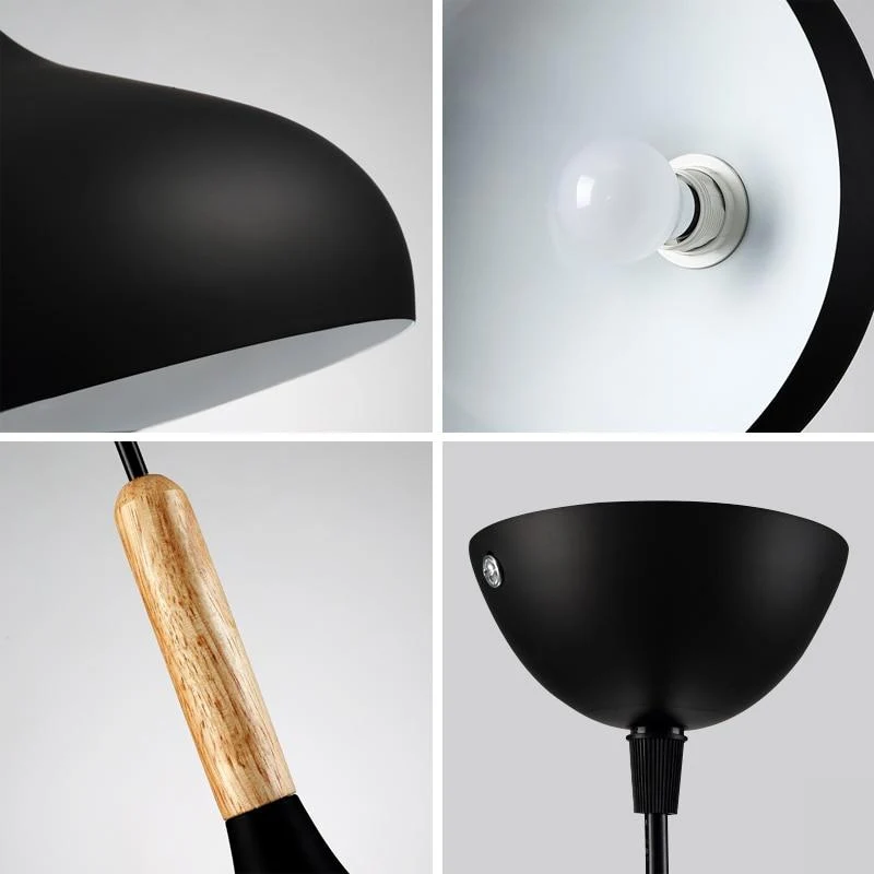 Wisząca lampa Aether Macaroon z matowym wykończeniem, aluminium