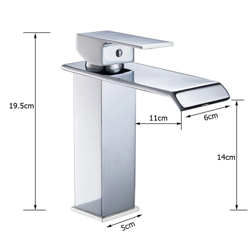 Luxury Brass Vanity Faucet with Single Handle Deck Mount