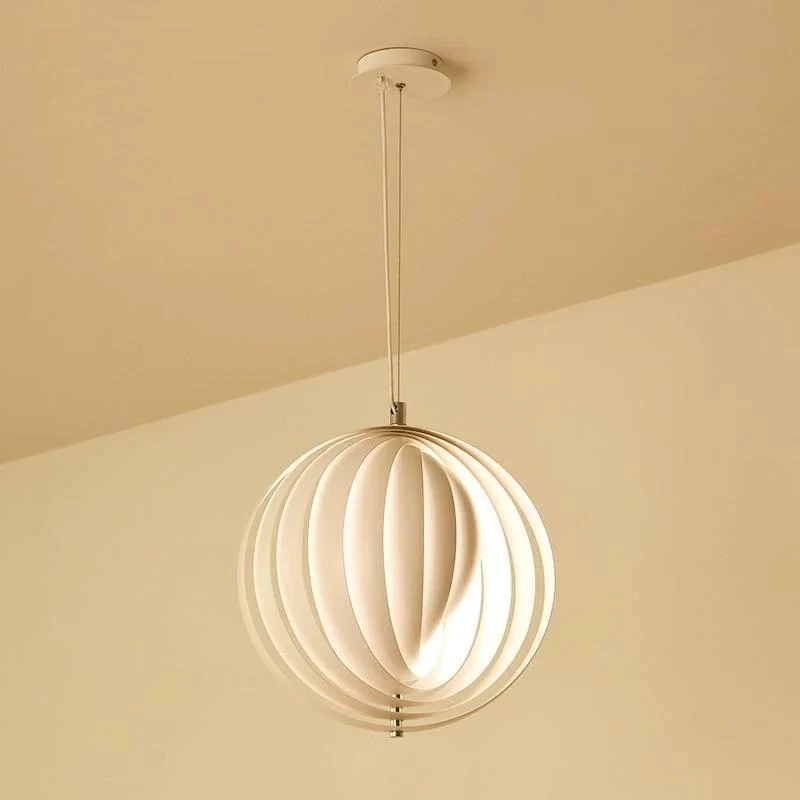 Lámpara colgante modern vintage Hardy de madera y hierro con base ⟦K0⟧