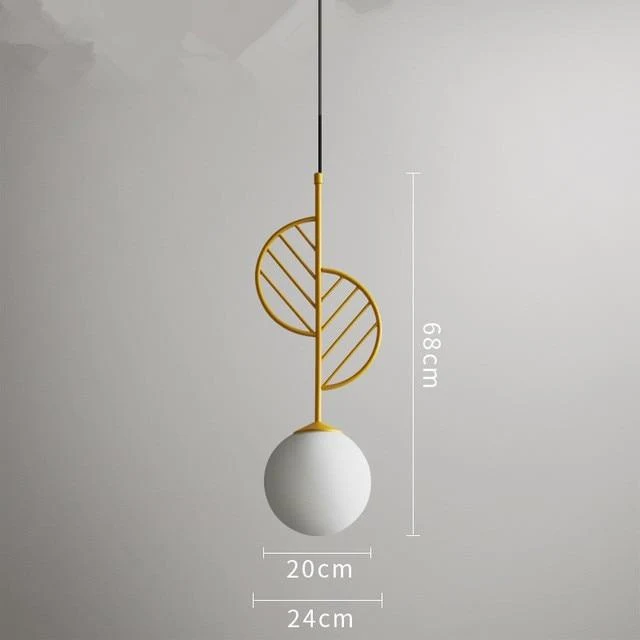 Cosima Modern Nordic Pendant Lamp in Iron Metal, Three Sizes