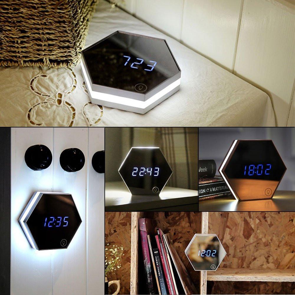 Speculo Multi-Function Alarm Clock with Mirror and LED Light