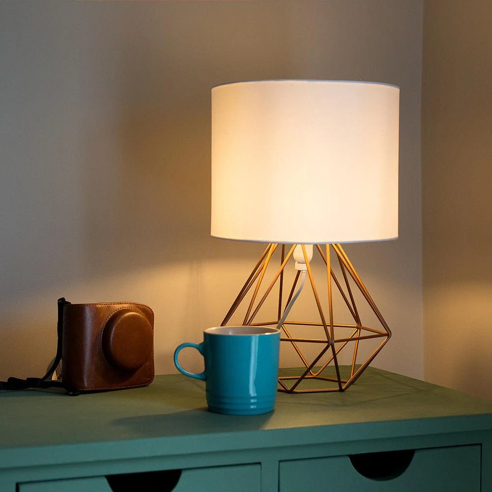 Duka Geometric Frame Lamp in Alloy Metal and Aluminum