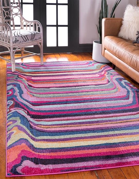 Mariano modern matta med flera färger av Unique Loom