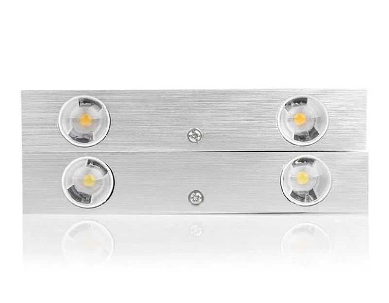 Modern LED Triangle Wall Lamp Made from Aluminum Iron and Crystal
