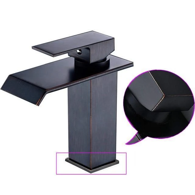 Luxury Brass Vanity Faucet with Single Handle Deck Mount