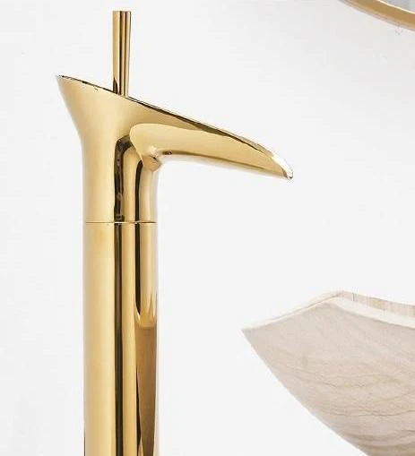 Luxury Oriental Waterfall Faucet in Premium Brass, Single Lever