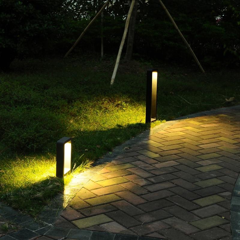 Breckyn Modern Black Frame Outdoor Garden Light with LED Bulbs