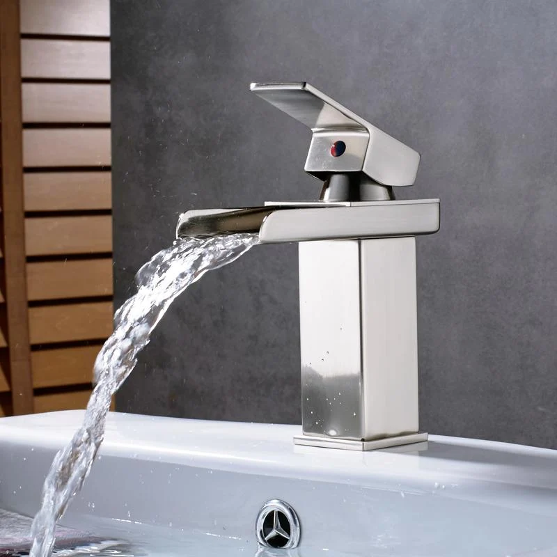 Luxury Brass Vanity Faucet with Single Handle Deck Mount