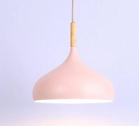 Wisząca lampa Aether Macaroon z matowym wykończeniem, aluminium