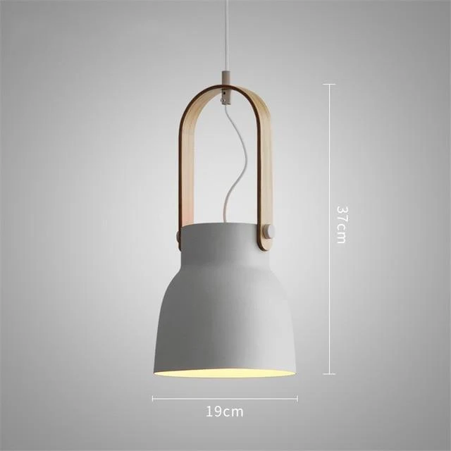 Nowoczesne nordyckie lampy wiszące LED Petah z kloszem kopułowym do domu, restauracji lub biura