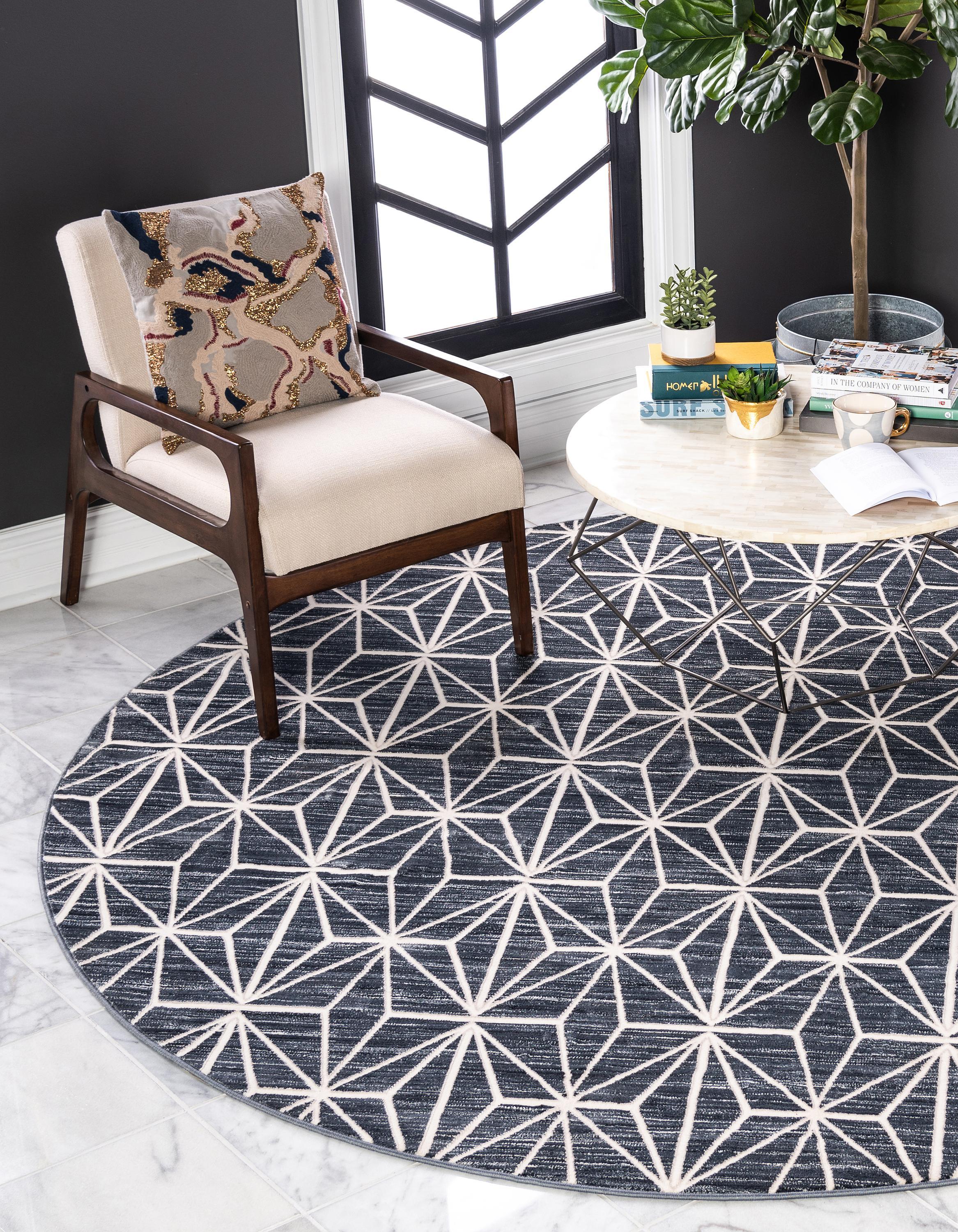 Aaro Geometric Modern Large Rug by Unique Loom