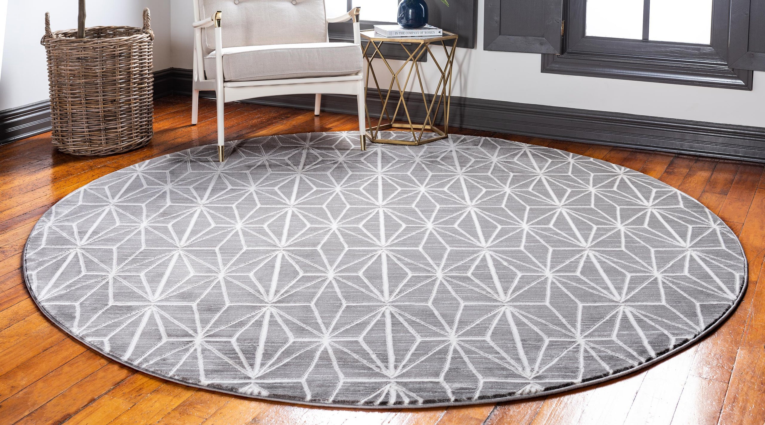 Aaro Geometric Modern Large Rug by Unique Loom