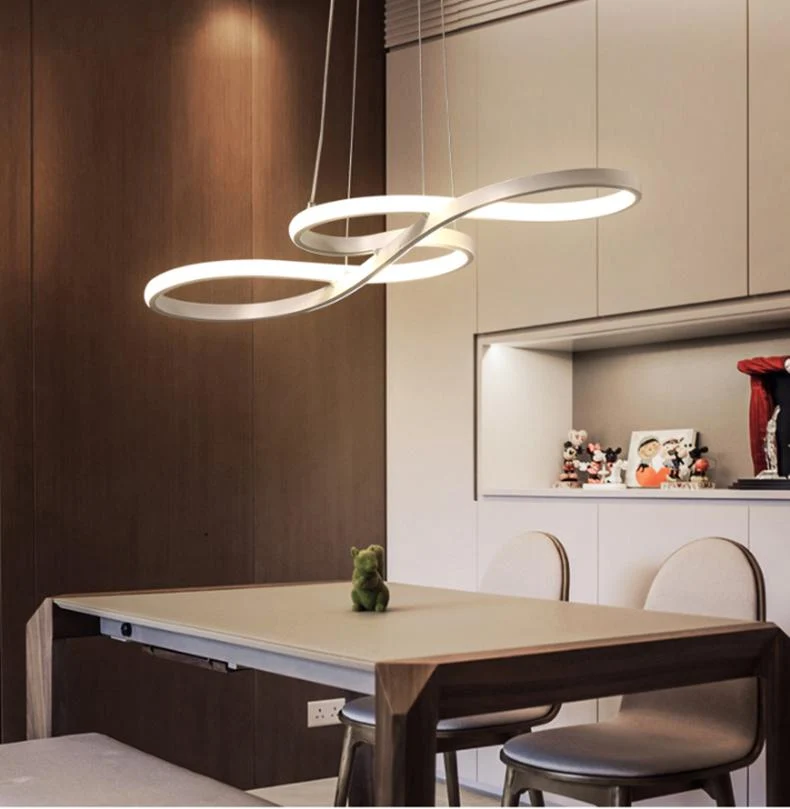 The Infinity Chandelier Modern LED Infinite Loop Hanging Light