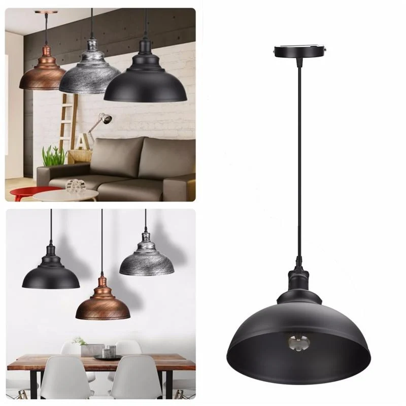 Crios vintage industriële hanglamp met koepel en verstelbare kabel