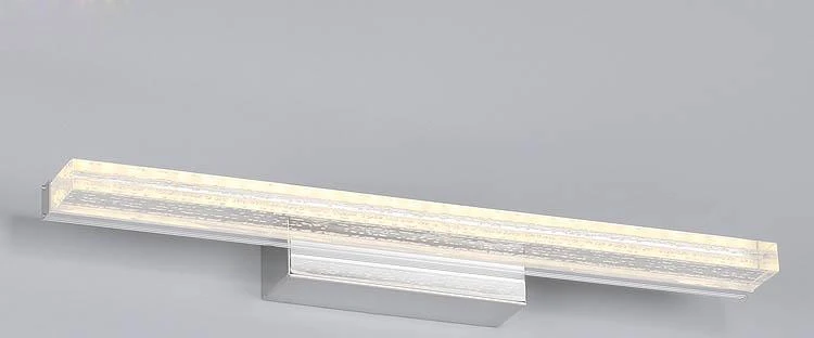 Nowoczesna skandynawska lampa ścienna Cleo LED z akrylu do łazienki z przełącznikiem pokrętłowym