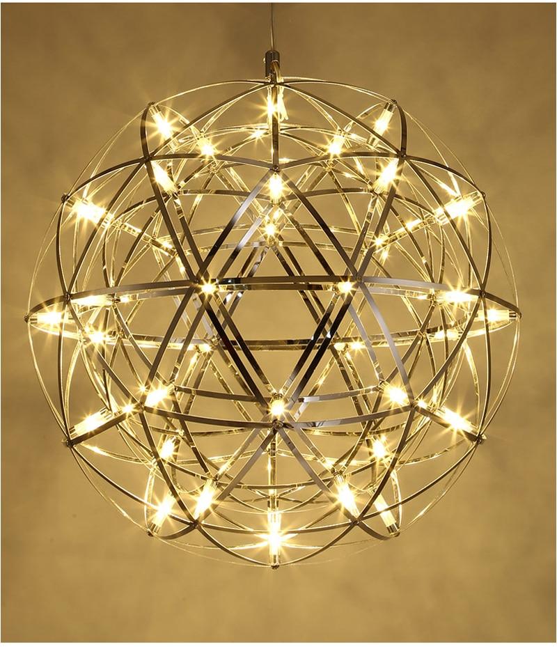 Wisząca lampa LED Orbital ze stali nierdzewnej do każdego pomieszczenia