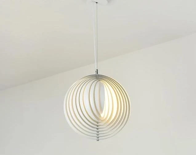 Hardy Modern Vintage Hanging Lamp in Wood and Iron with ⟦K0⟧ Base