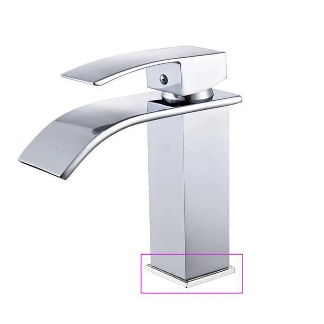 Luxury Brass Vanity Faucet with Single Handle Deck Mount