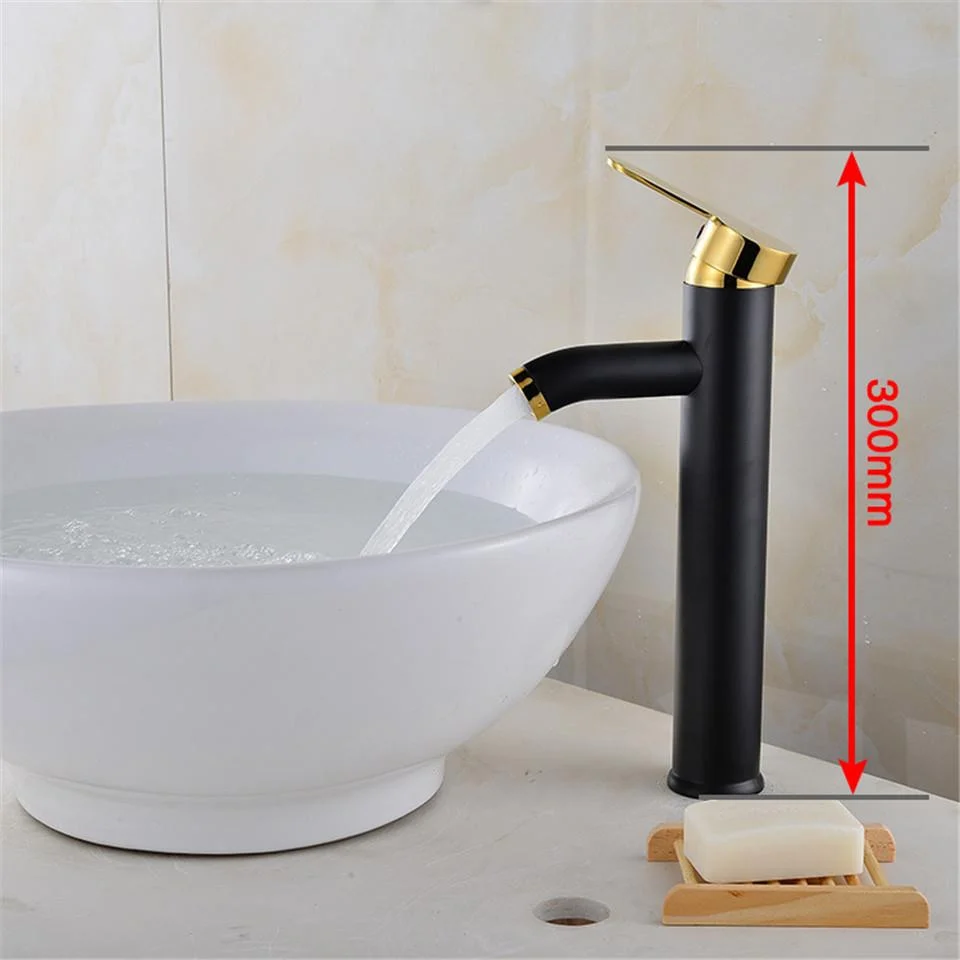 Black Matte Finish Stainless Steel Faucet, Single Handle Contemporary