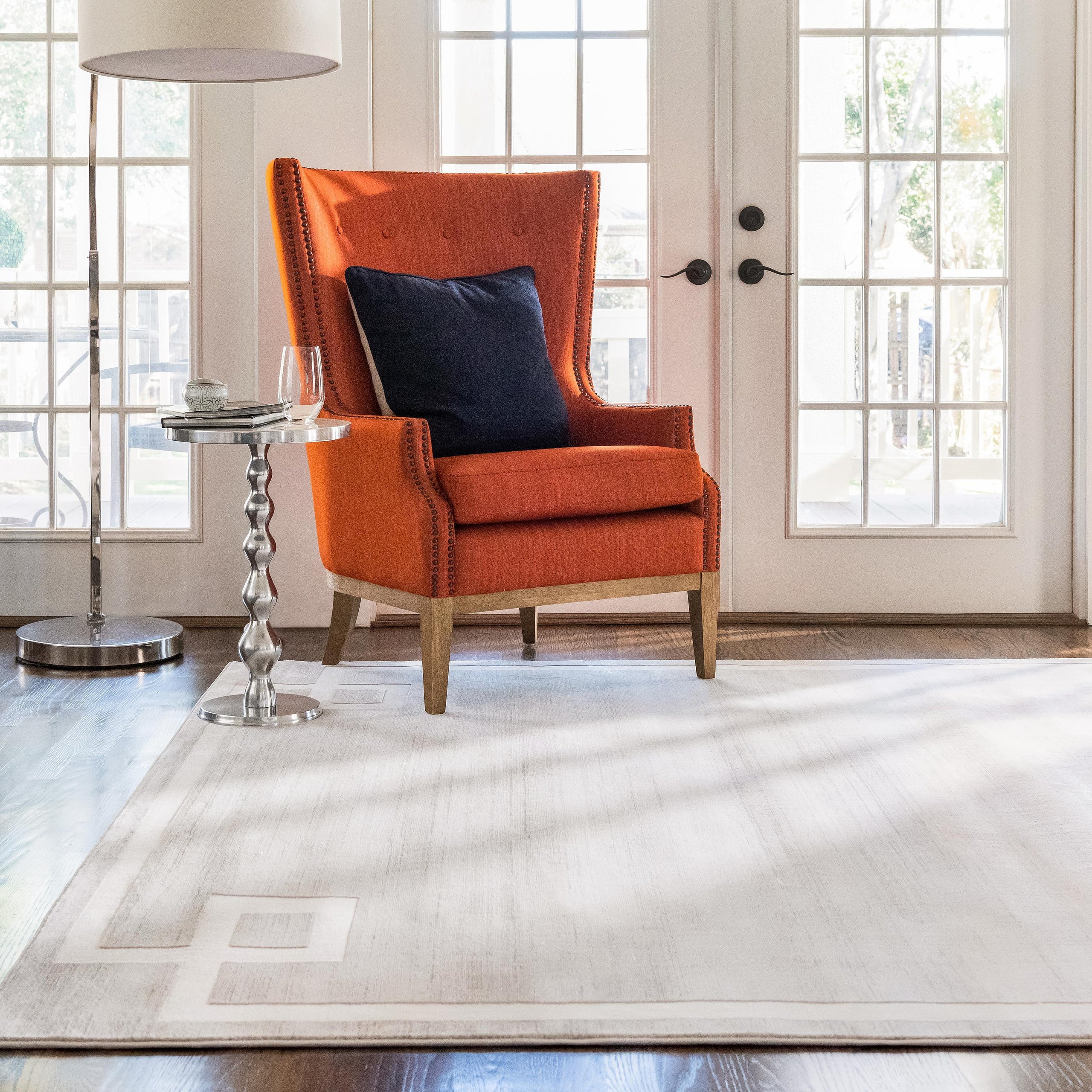 Dangelo Modern European Border Rug by Unique Loom