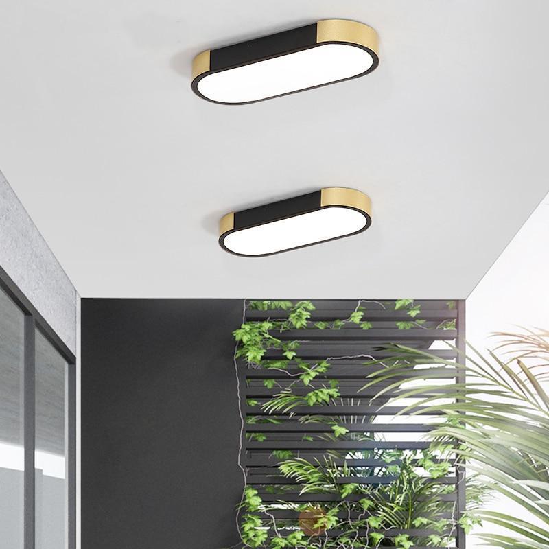Bellarose LED Ceiling Light in Metal and Acrylic, AC Powered