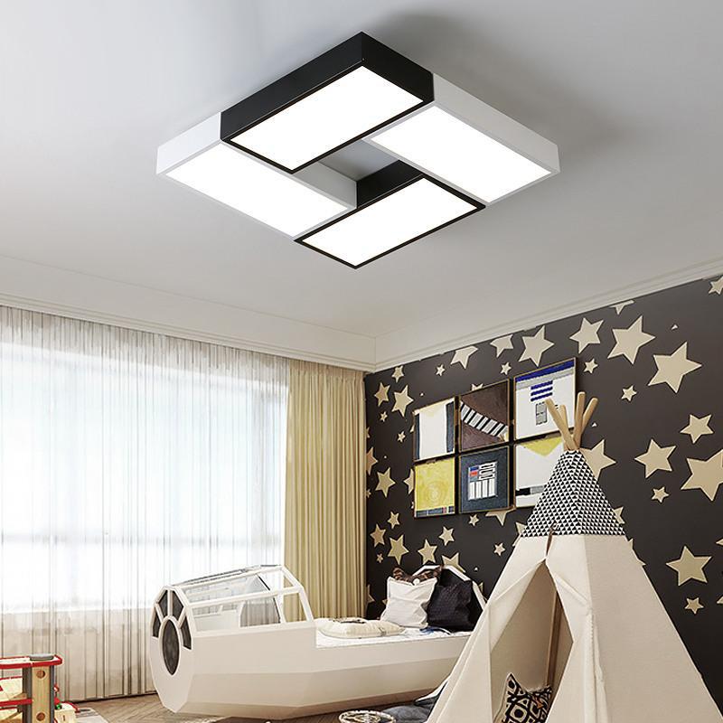 Bodhi Building Block Cube Ceiling Light in Aluminium, PC, Wood and Iron
