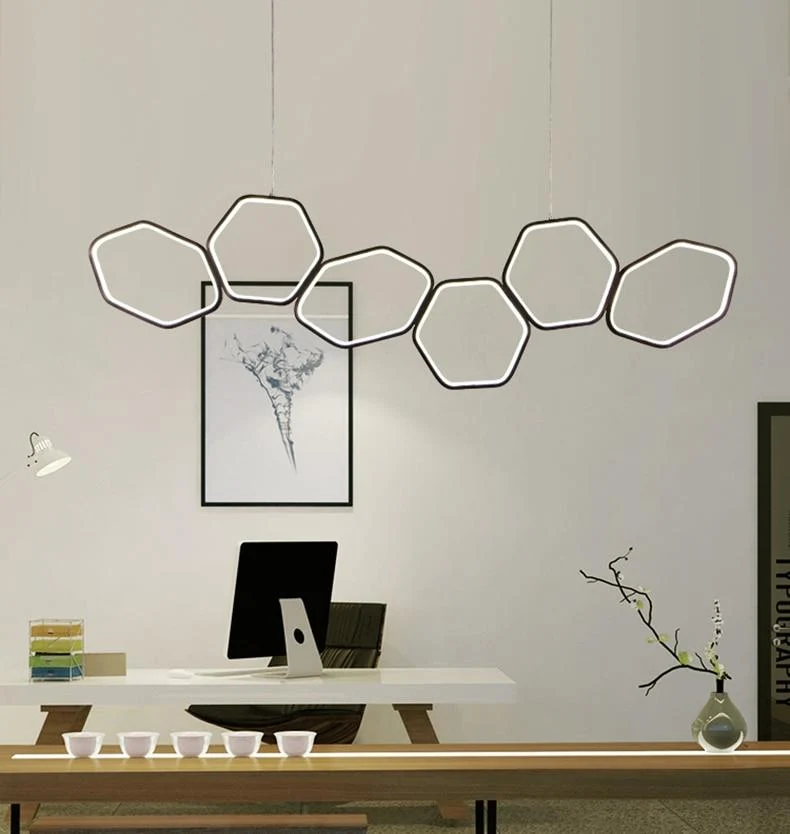 Lustre Geométrico LED Art Deco Jocasta em Acrílico