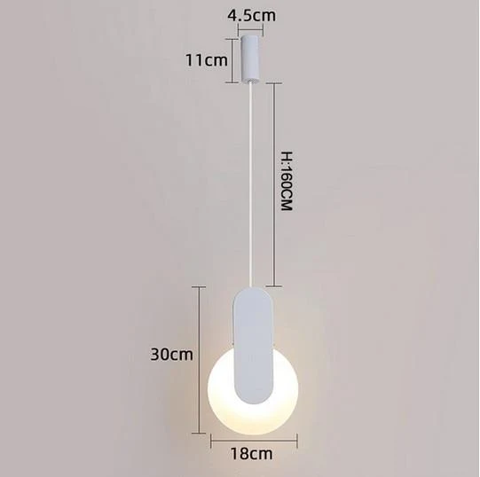 Declan 现代 LED 吊灯，铁艺与铝材