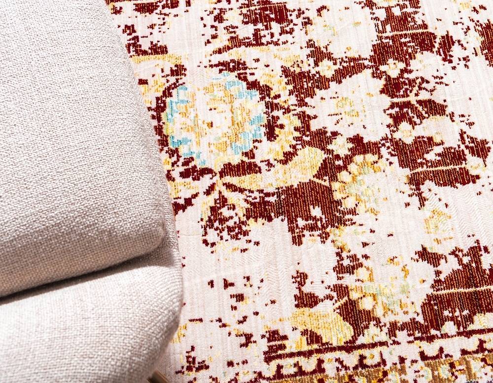 Rey vervaagd vintage patroon vloerkleed in polypropyleen