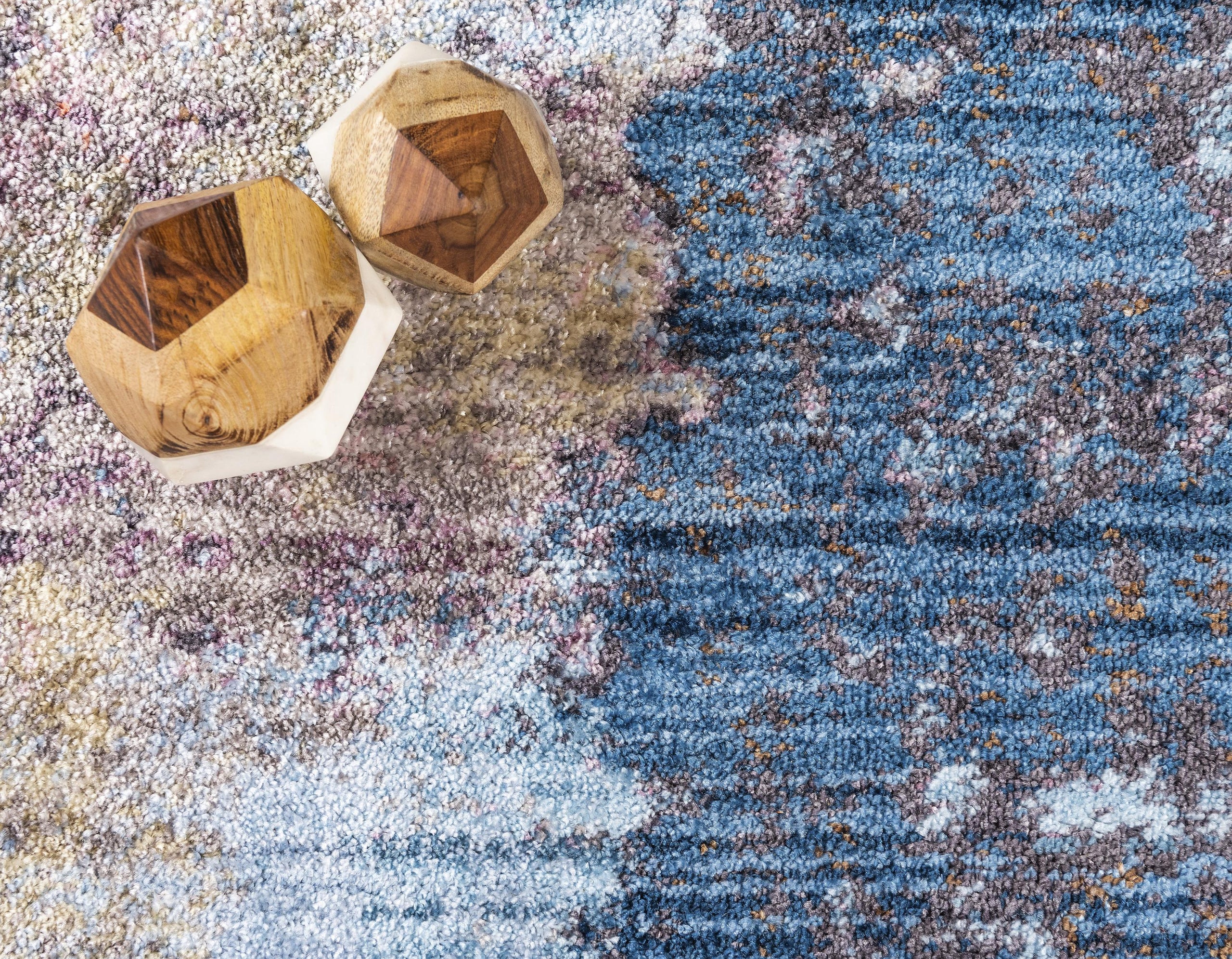 Deon Blue Gray Area Rug by Unique Loom