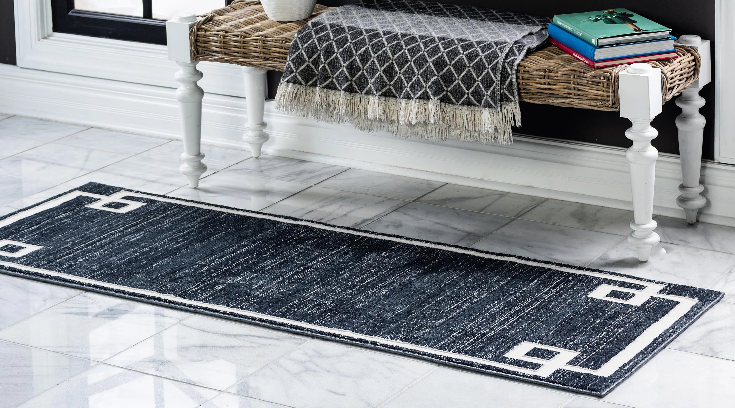 Dangelo Modern European Border Rug by Unique Loom