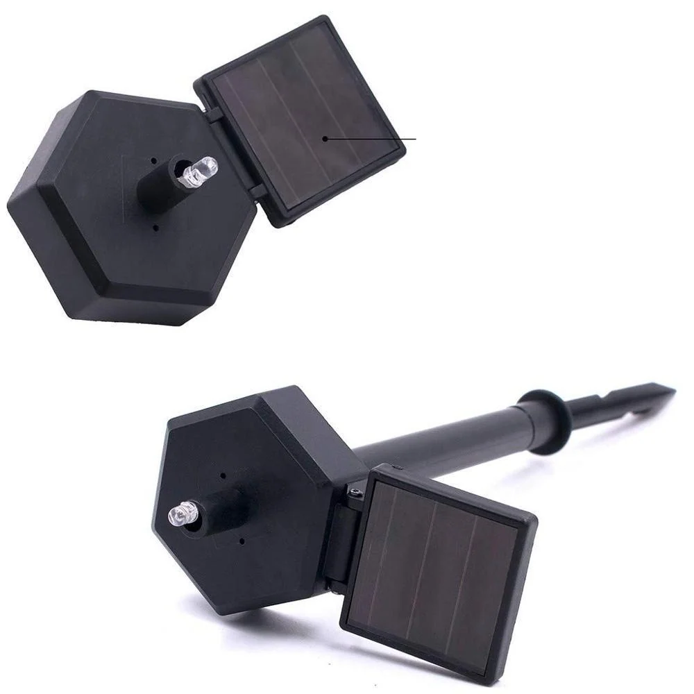 Solar LED-tuinlamp uil in hars en ABS
