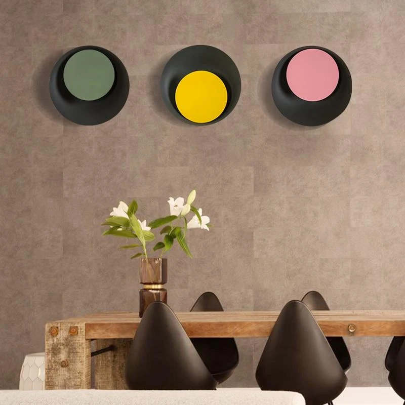 Lampa ścienna LED Grais Macaroon Moon z metalu i akrylu