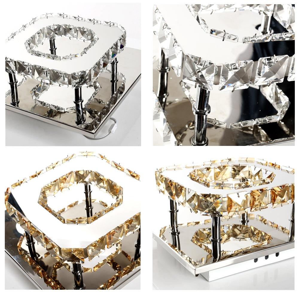 Lustre Cesar em Cristal, Aço Inox e Acrílico