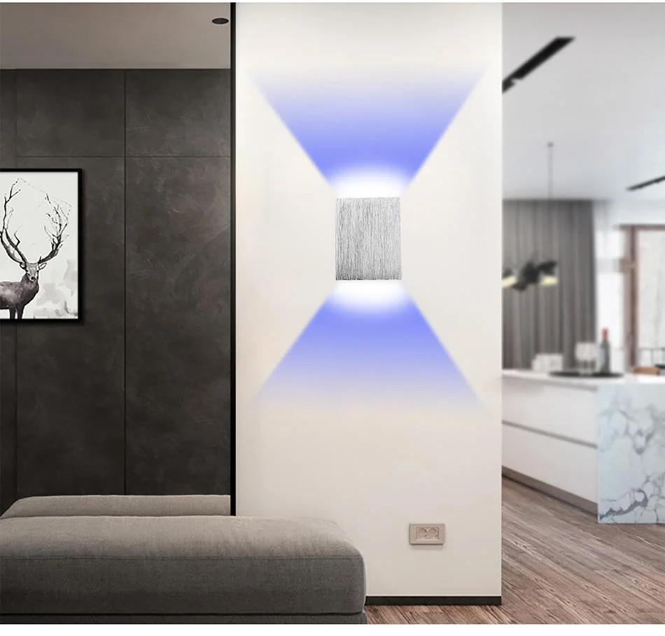 Modern LED Cube Box Wall Lamp in Aluminum for Sleek Wall Lighting