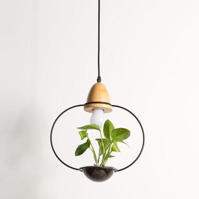 Zox Modern Nordic Iron Pendant Planter Lamp with 59 Inch Cable
