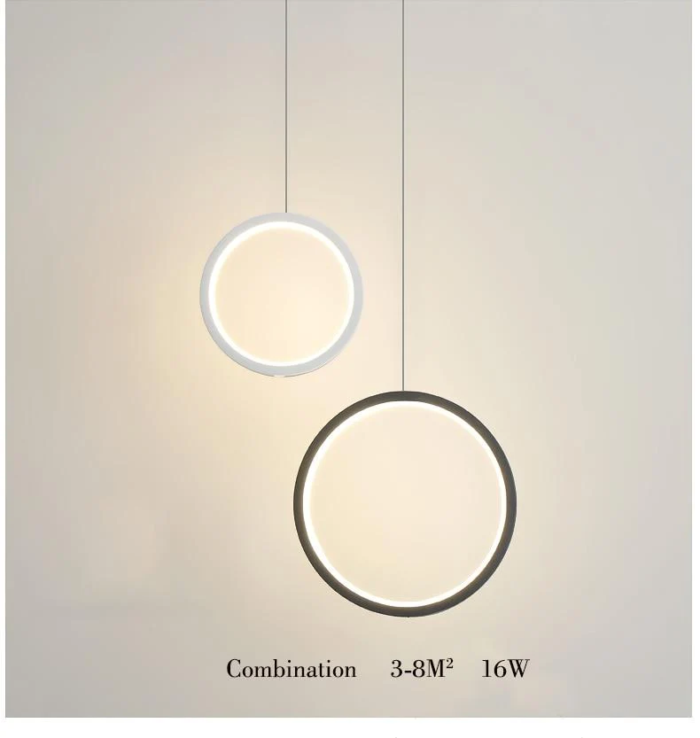 Wisząca lampa LED Kavita okrągła z metalu i akrylu