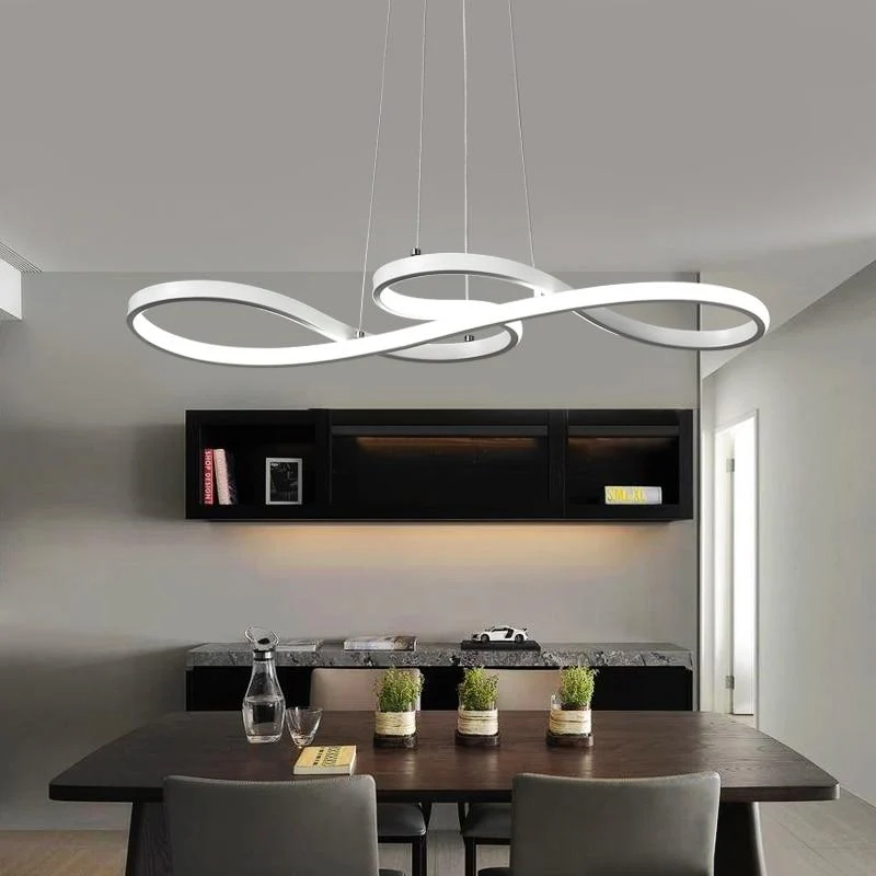 Nowoczesny żyrandol LED Infinity Chandelier – świetlna pętla