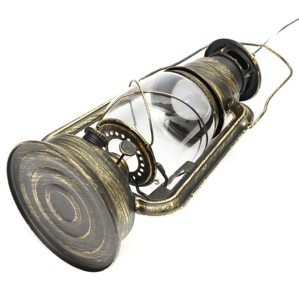 Vintage Lantern Style Wall Mount Lamp with LED Bulbs and Mounting Accessories