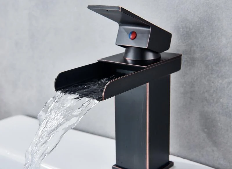 Luxury Brass Vanity Faucet with Single Handle Deck Mount