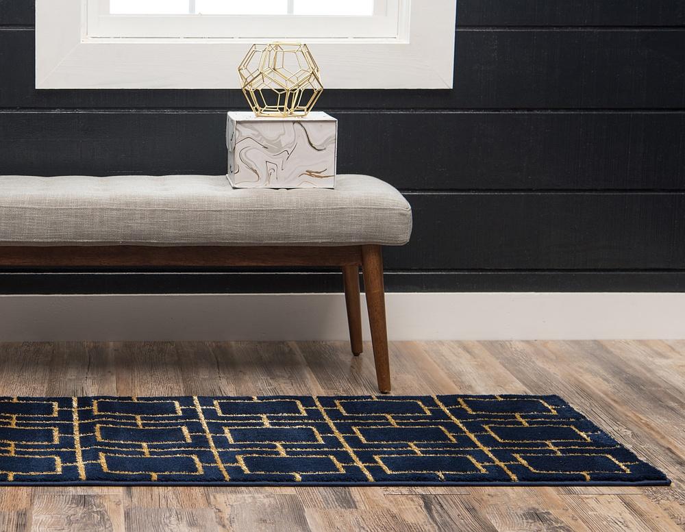 Tappeto di lusso Parker con motivo a cubi di Unique Loom