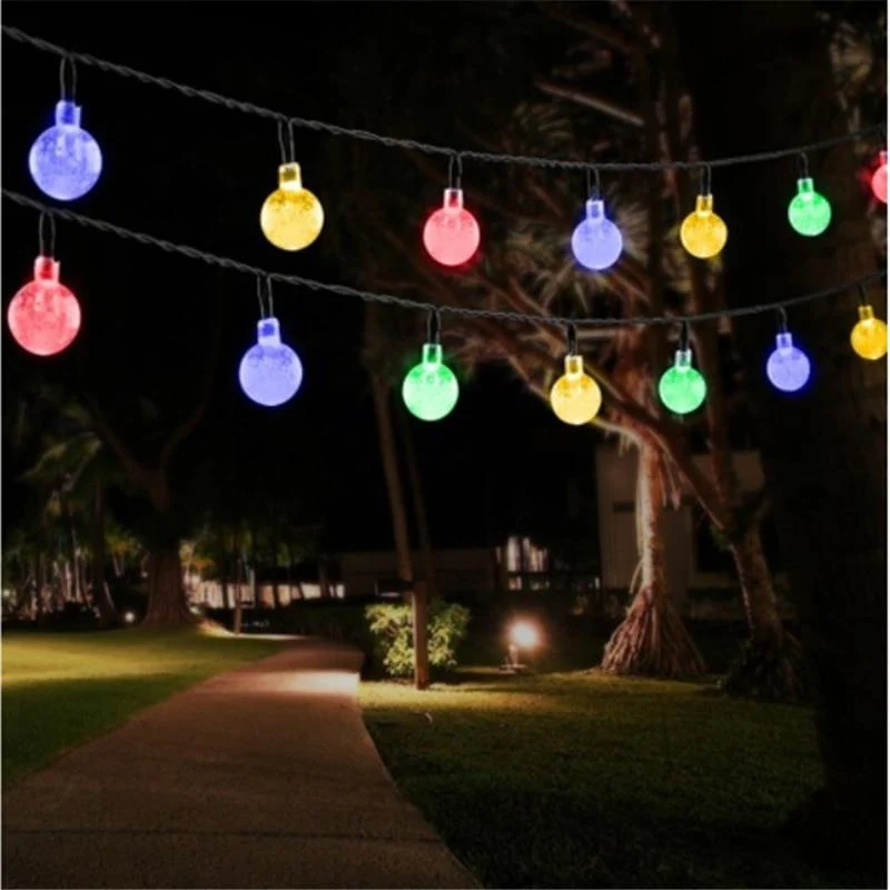 ColorSol Solar Powered LED Globe String Lights, Waterproof 5 Meter
