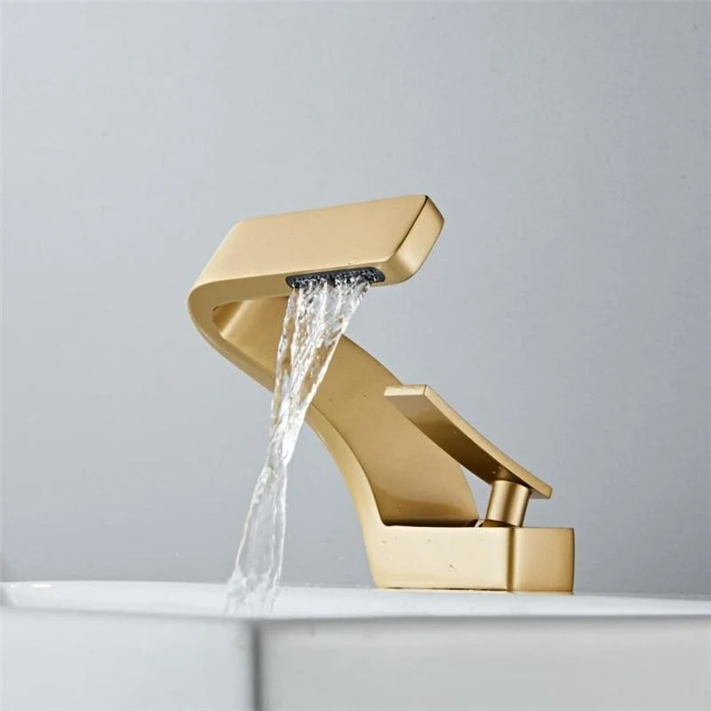 Felton Modern Bathroom Mixer Faucet in Copper and Ceramic