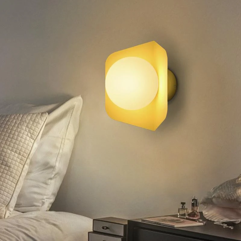 Arnold Modern Nordic Candy Wall Lamp in Iron and Acrylic