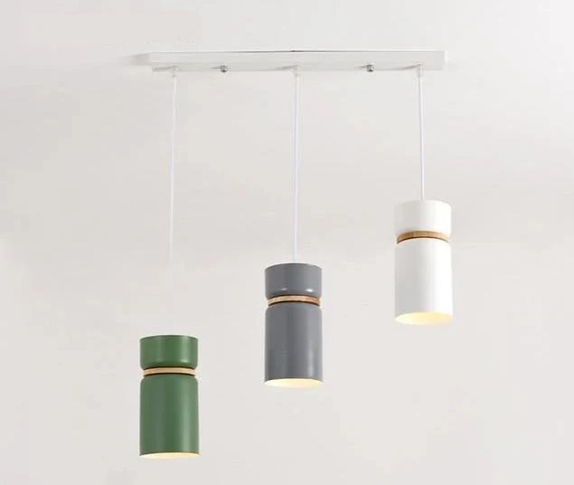 Brantley Modern Nordic LED Pendant Light in Iron and Eco-Friendly Wood
