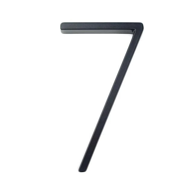 Modern Design House Numbers in Anti-Rust Zinc Alloy, 5 Inch High