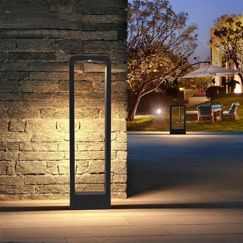 Breckyn Modern Black Frame Outdoor Garden Light with LED Bulbs