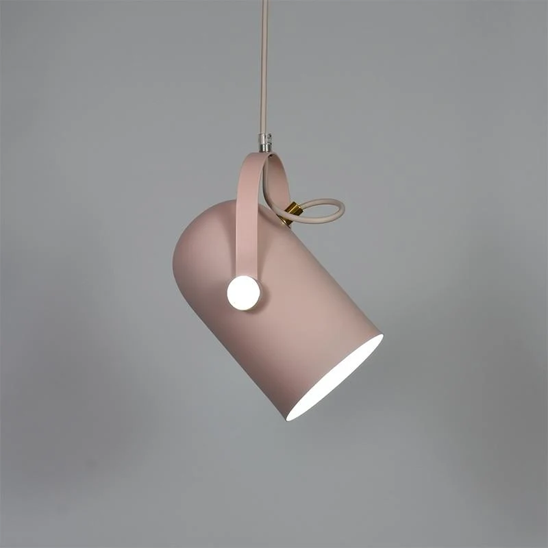 Nowoczesna skandynawska lampa wisząca ze stopu aluminium, regulowana linka