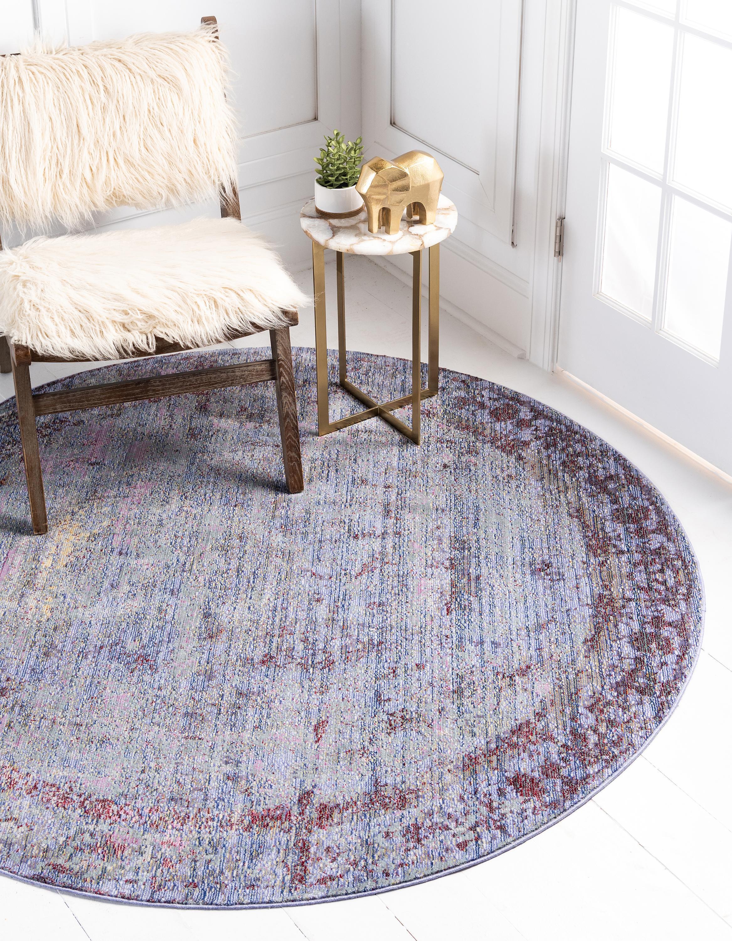 Zaire Violet Gradient Blend Rug for Home or Office