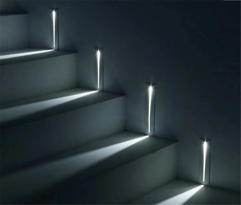 Dex Recessed Light Effect Wall Light in Aluminium, Three Colours